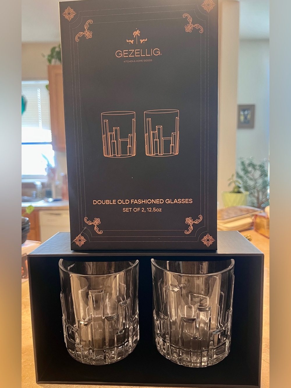 Gezellig Double Old Fashioned Glasses - Clear Set of 2